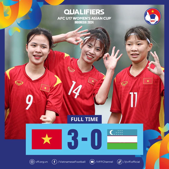 Tuyển trẻ Việt Nam thắng 3-0 Uzbekistan với siêu phẩm 35m, đoạt vé đi tiếp ở giải đấu lớn - Ảnh 2.